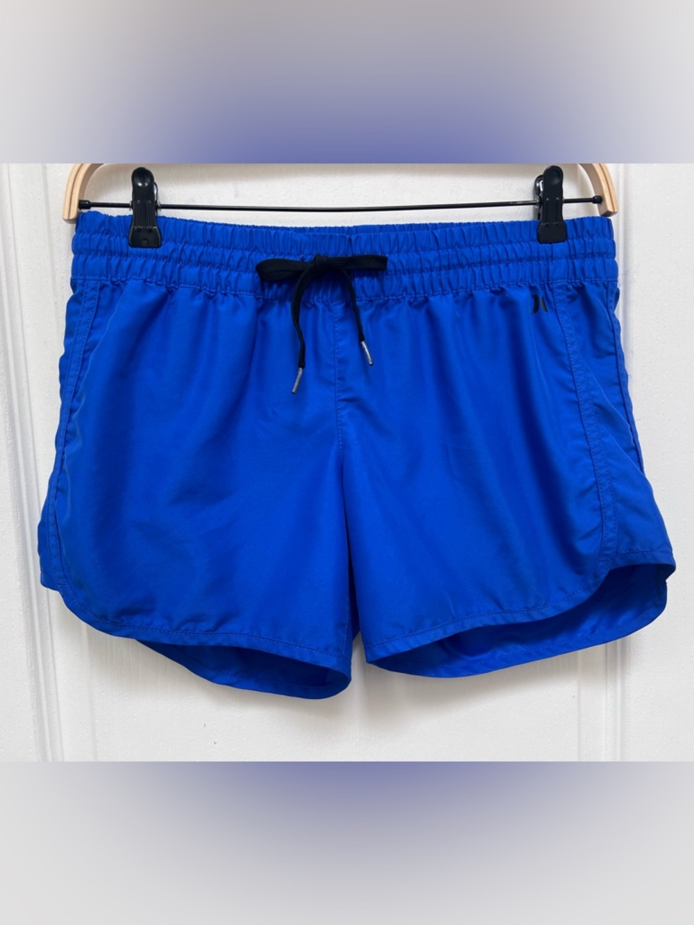 Hurley Women’s Royal Blue Elastic Waist Active Board Shorts Medium - Picture 2 of 10